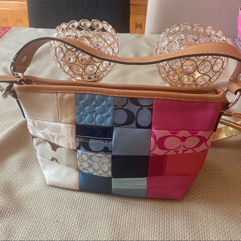 Coach patchwork small shoulder bag